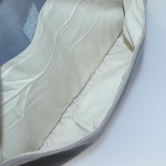 Burberrys Blue Label Tote Bag Canvas Gray Silver Auth 129965 - Picture 12 of 16